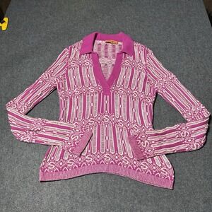 STINE GOYA Womens Kiza Graphic Knit Jumper Pullover Size S City Preppy